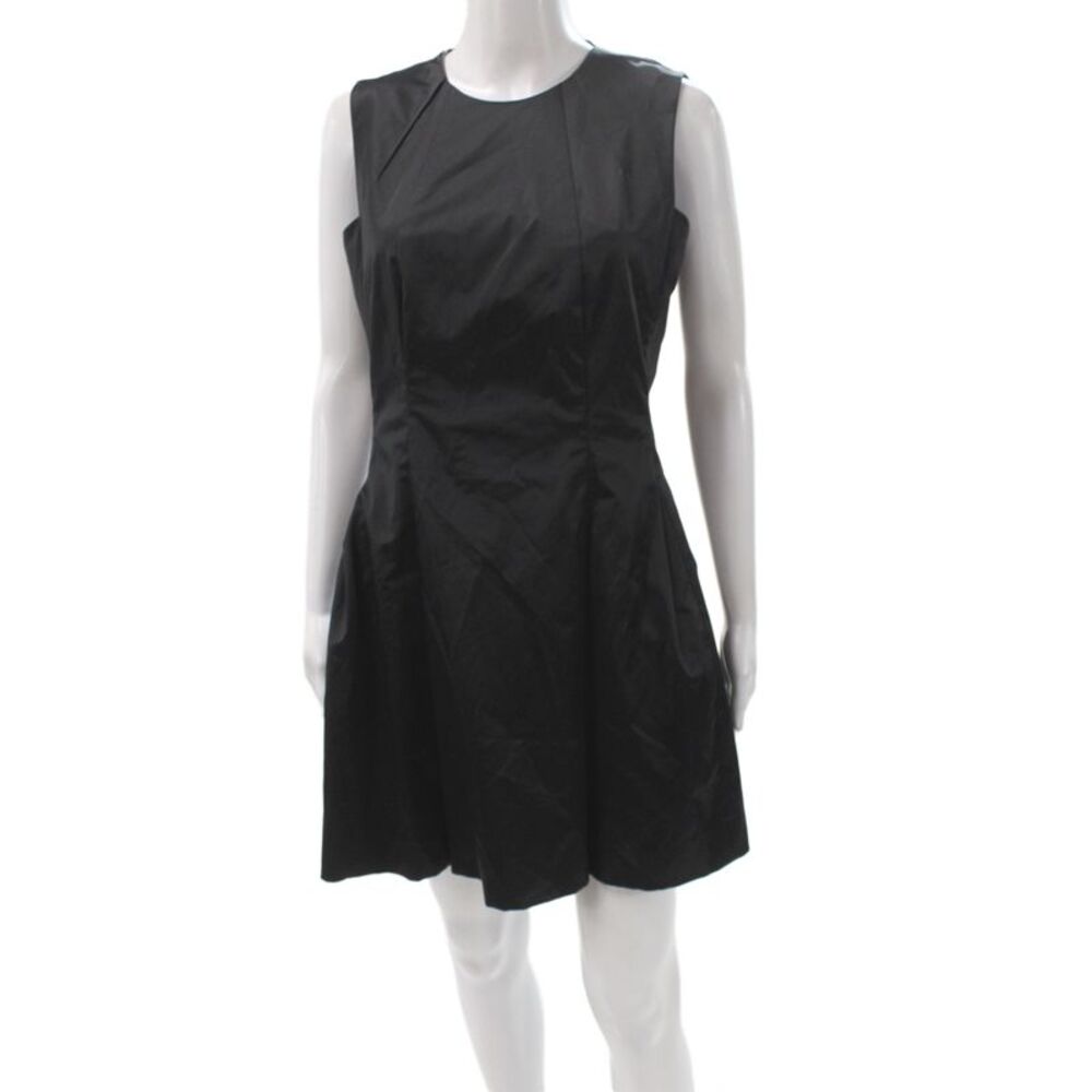 Boss Hugo Boss Women Fit & Flare Dress Black Sleeveless Round Neck Mini Size 4